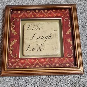 E6🔹️Decorative Framed Wall Art with Inspirational Quote
